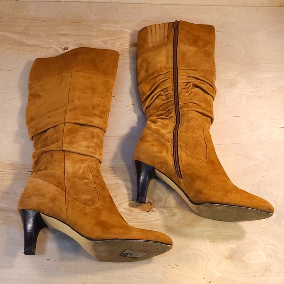 Chico's Tan Tall Women's Suede Boots - Picture 2 of 6